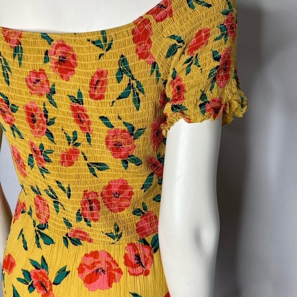 Brave Soul London Floral Maxi Dress Sz Large - Picture 7 of 8